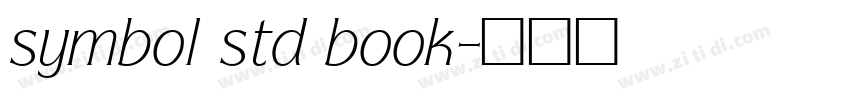 symbol std book字体转换